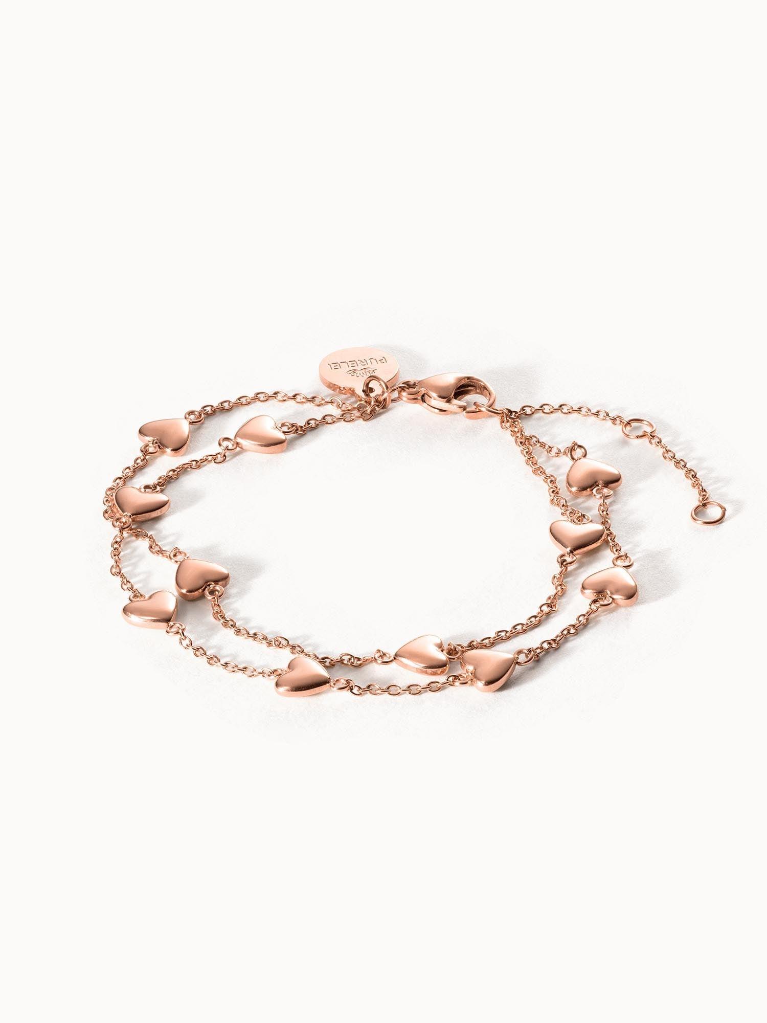 PURELEI Alohi Heart Armband, verstellbare Länge