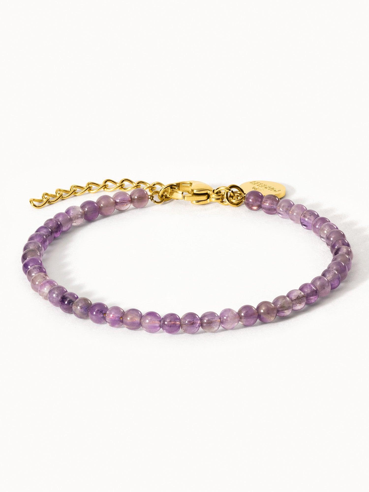 PURELEI Amethyst Armband, verstellbare Länge