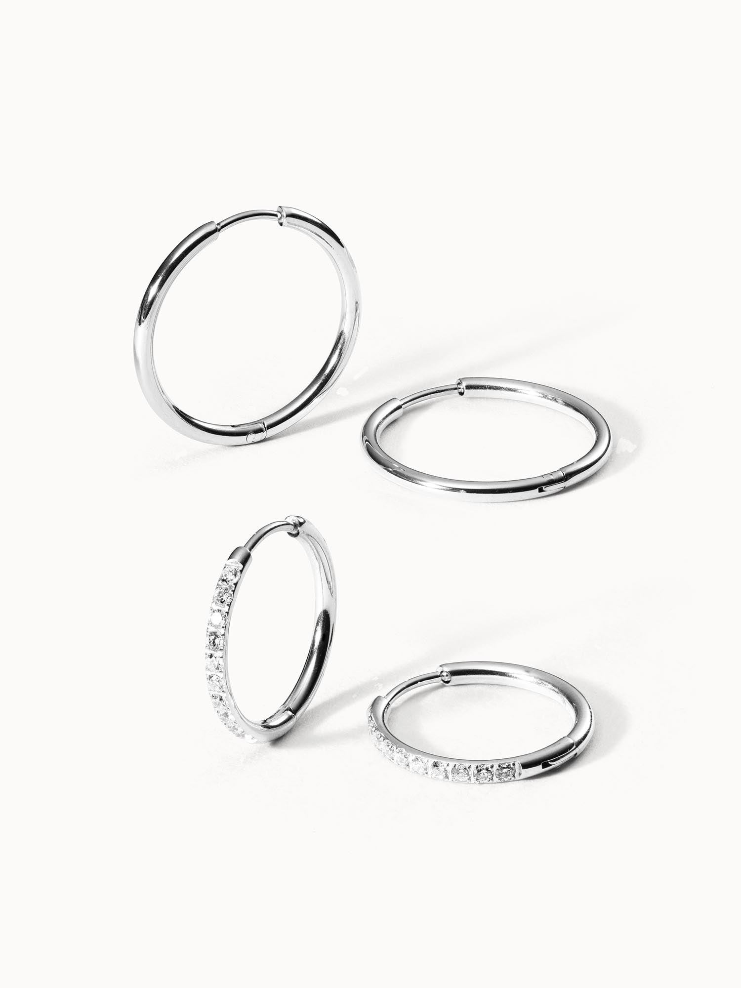 PURELEI Lovely Glitter Ohrring-Set mit Zirkonia Steinen