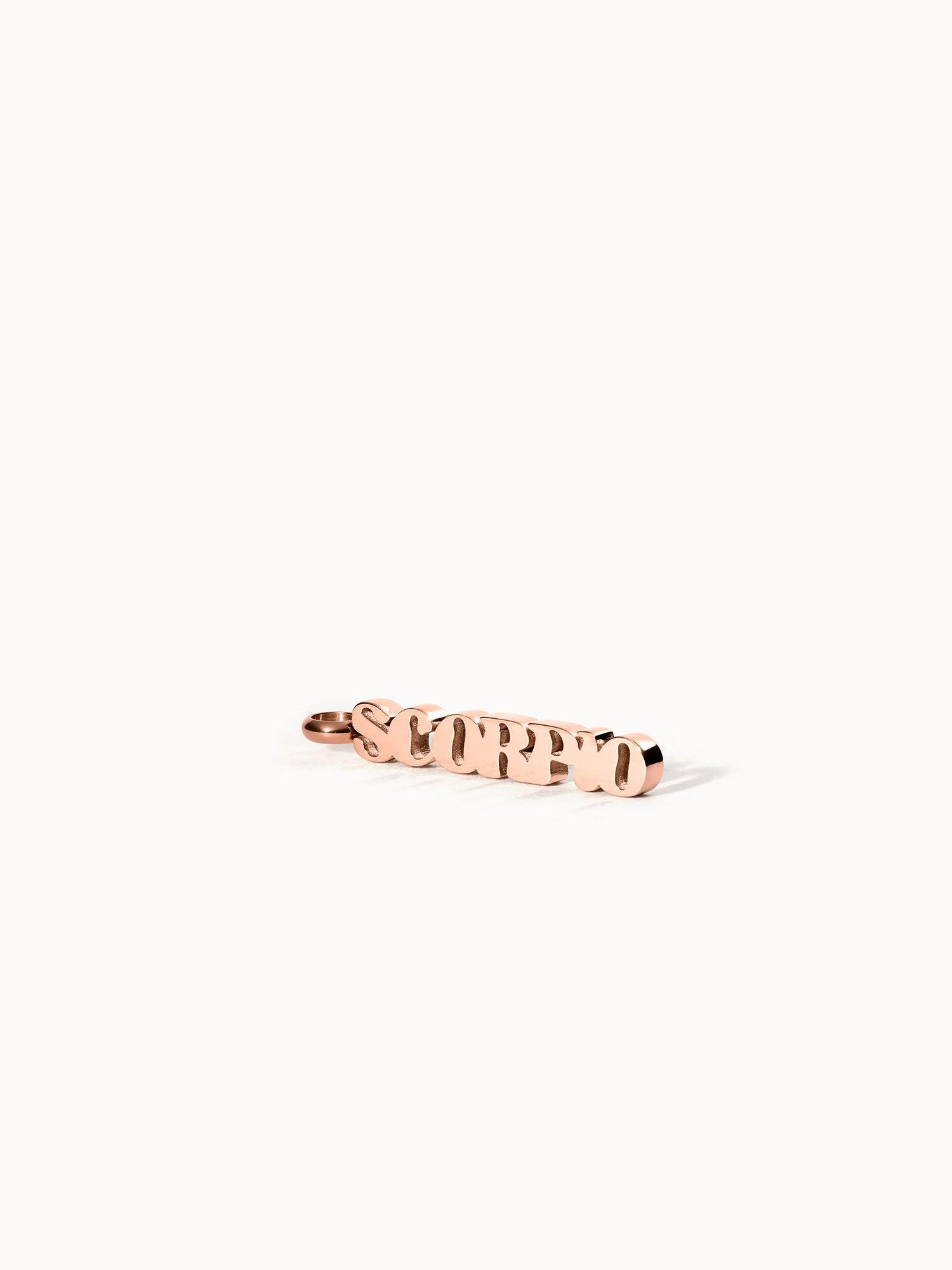 PURELEI Scorpio Letter Charm