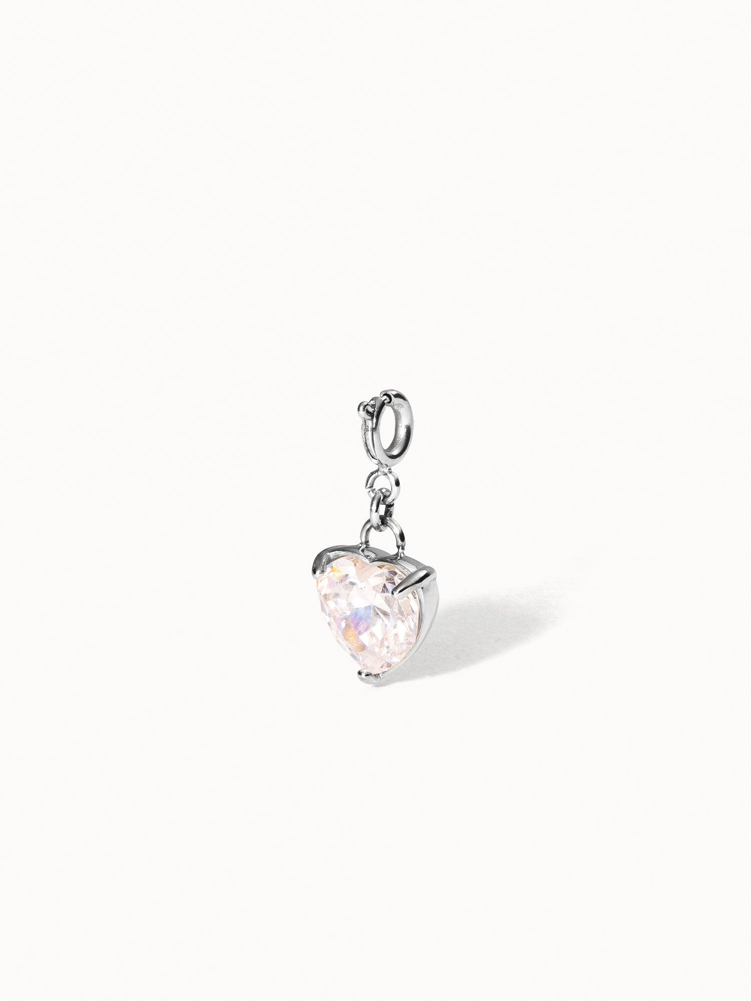 PURELEI Flex Weißes Herz Charm