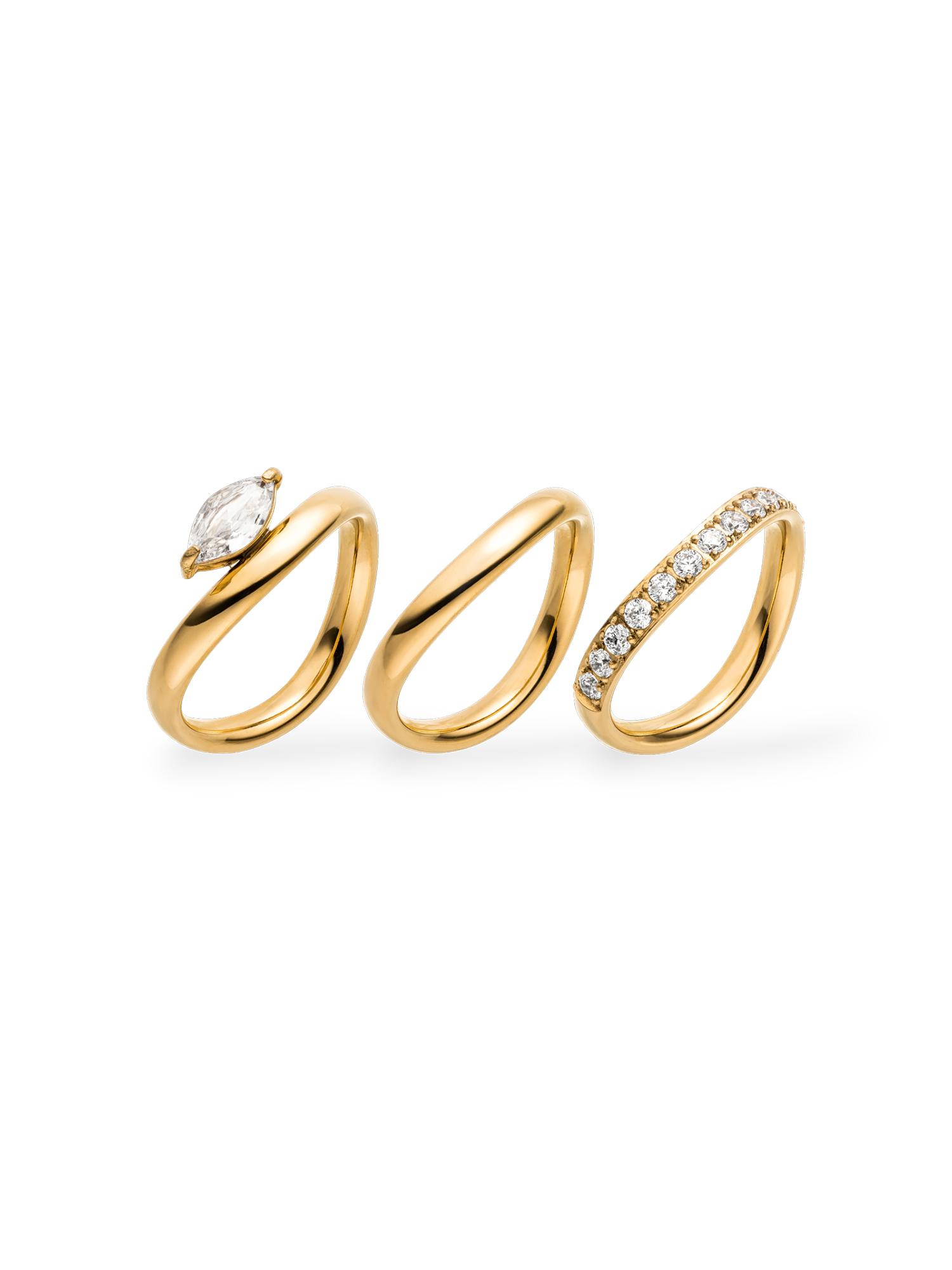 PURELEI Lumi Trio Ring Set