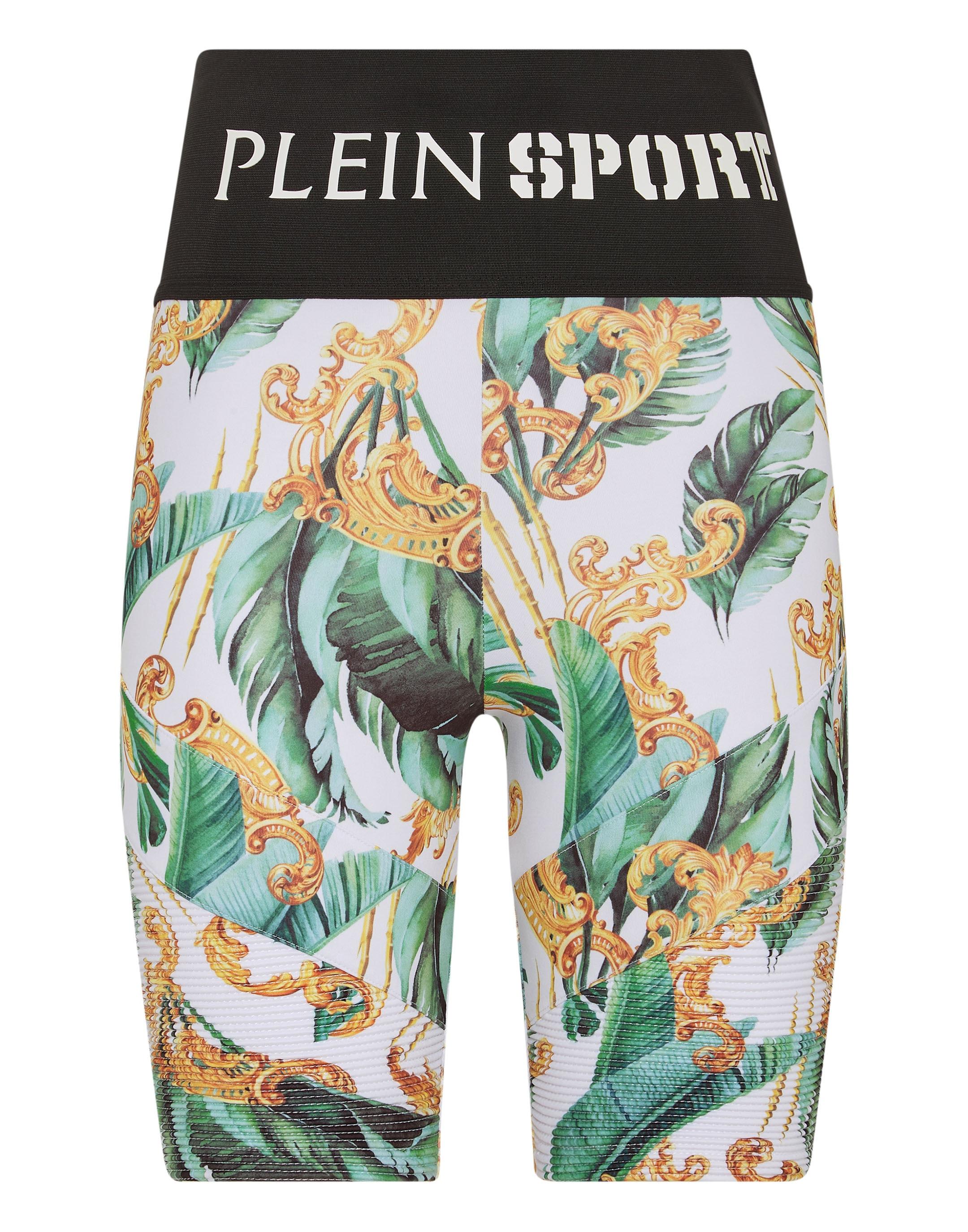 Leggings PLEIN SPORT "Sportleggings", Damen, Gr. S, US-Größen, bunt (21, multicolor), Obermaterial: 90% Polyester, 10% Elasthan, Hosen Leggings