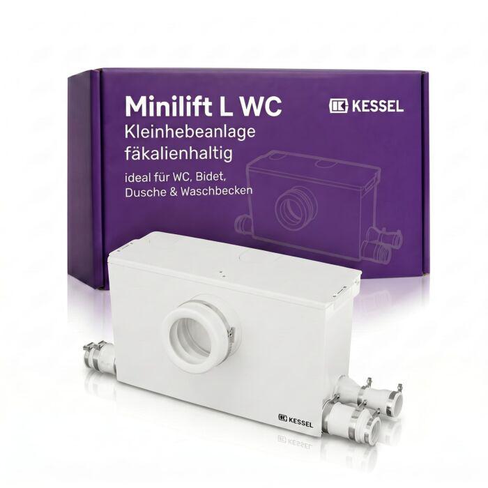 KESSEL Minilift L WC Kleinhebeanlage 28522 mit Schneidwerk für WC & Bad im Keller