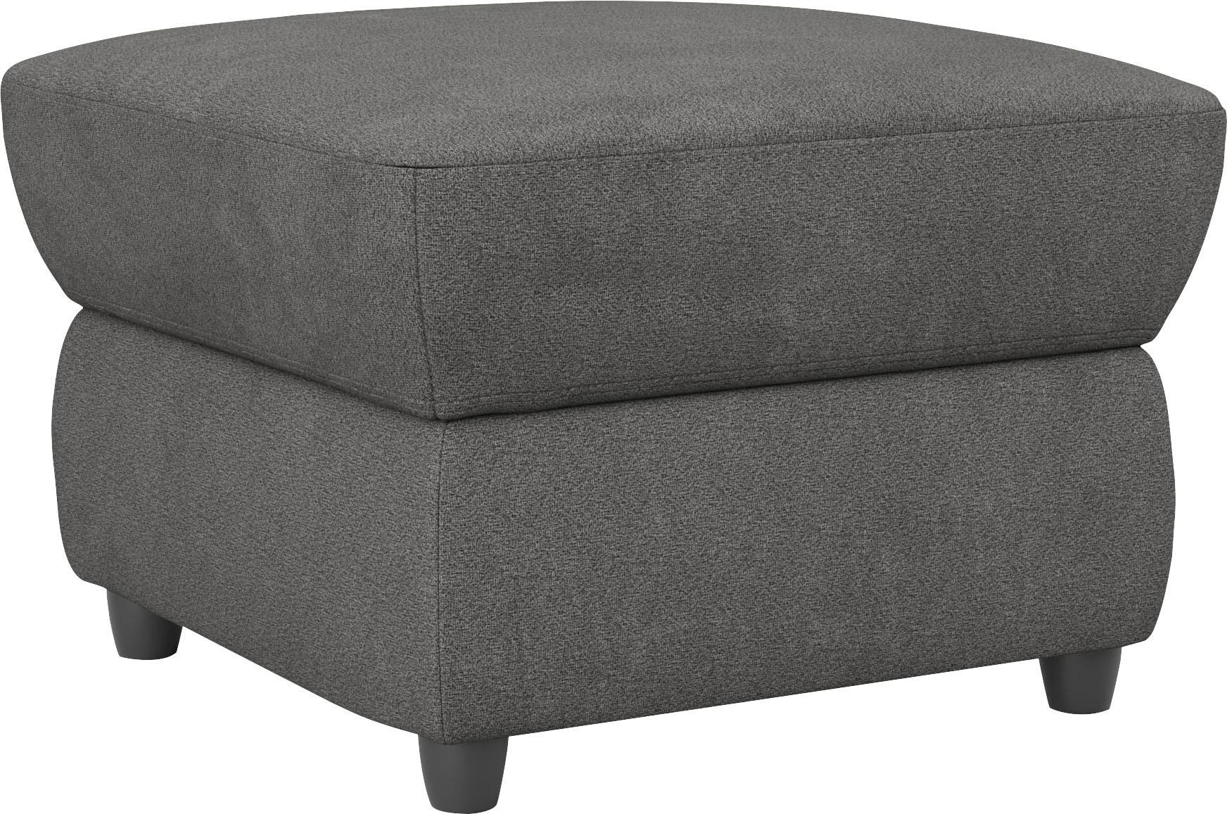 Hocker OTTO HOME "Boston", grau (anthrazit), B:68cm H:45cm T:68cm, 100% Polyester, Hocker, Hocker, mit Stauraum