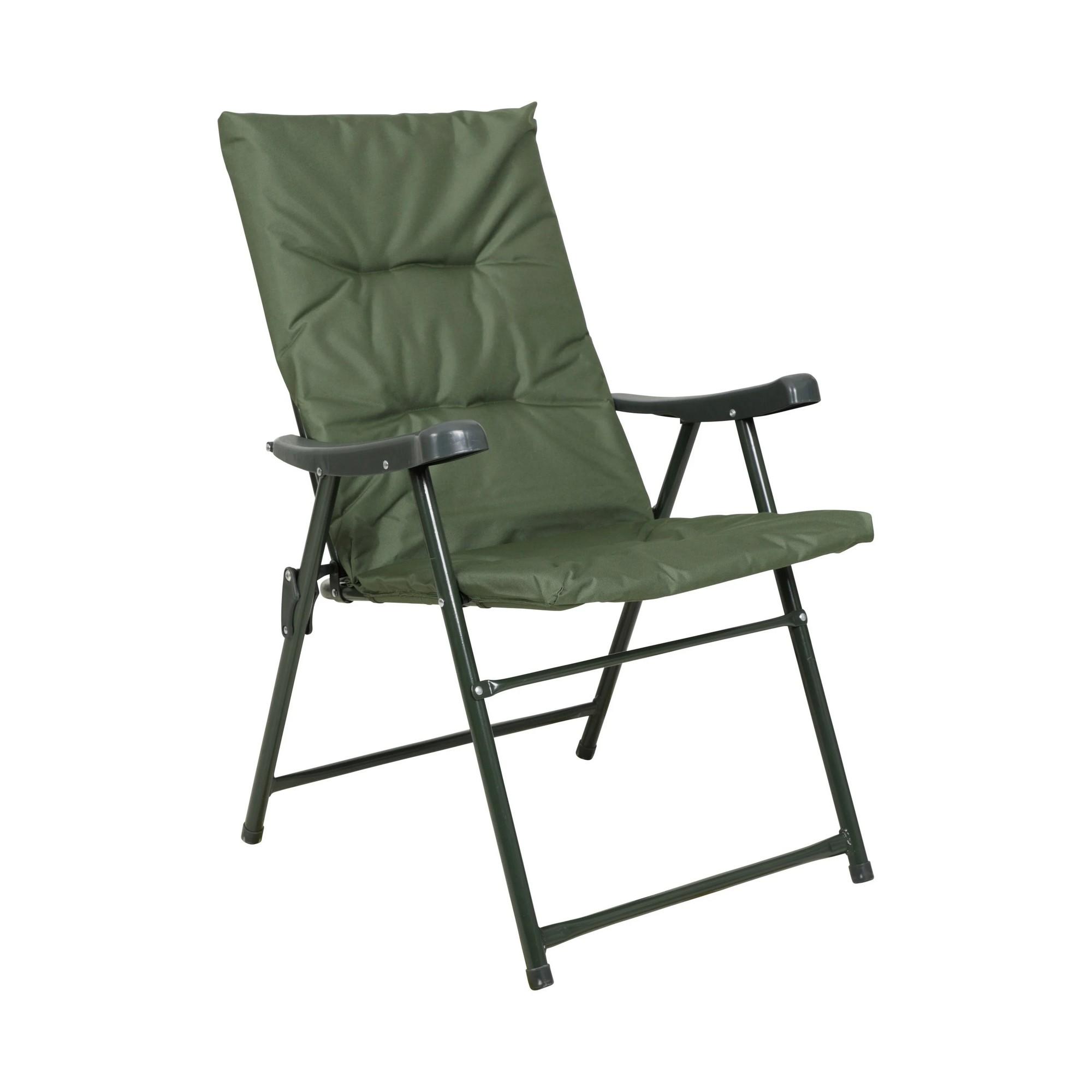 Mountain Warehouse Gewatteerde vouwstoel (Kaki Groen)