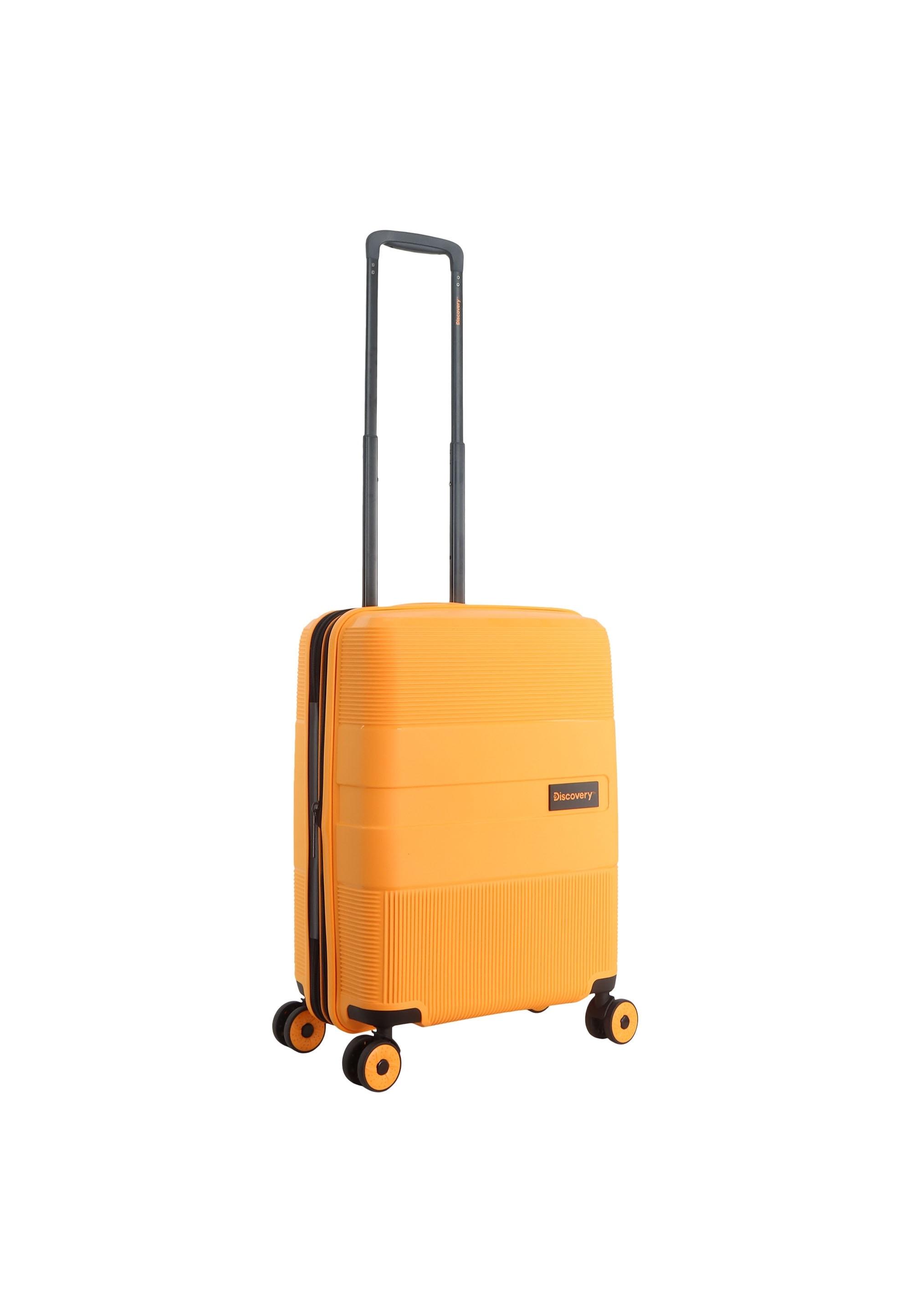 Koffer DISCOVERY "Trails", Gr. B/H/T: 39cm x 55cm x 22cm, orange, Kunstfaser, mehrfarbig, Koffer, aus robustem Polypropylen