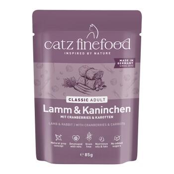 Catz finefood Nassfutter Katze CLASSIC Kaninchen und Lamm 16x85 g