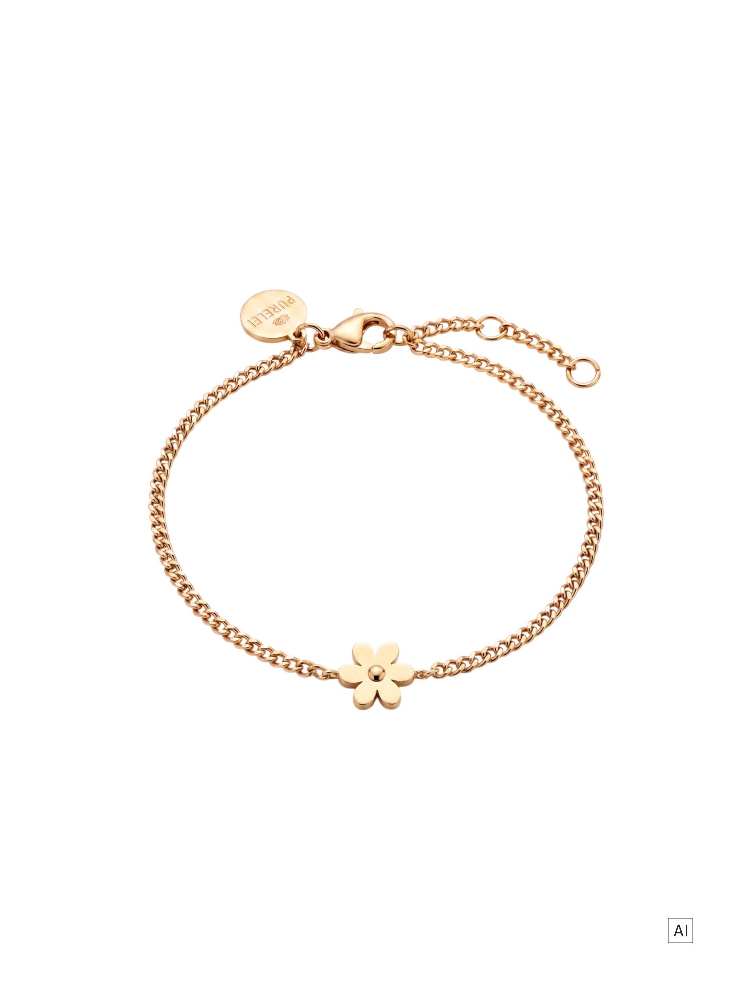PURELEI Tiny Flower Armband, verstellbare Länge
