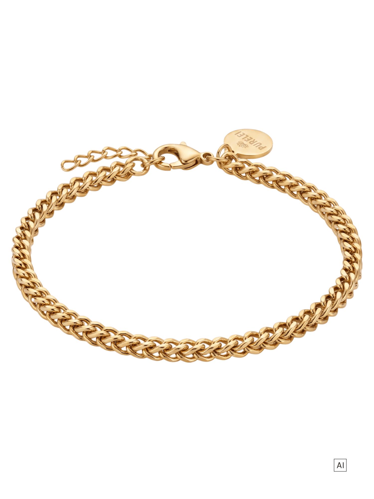 PURELEI Chevron Armband, verstellbare Länge