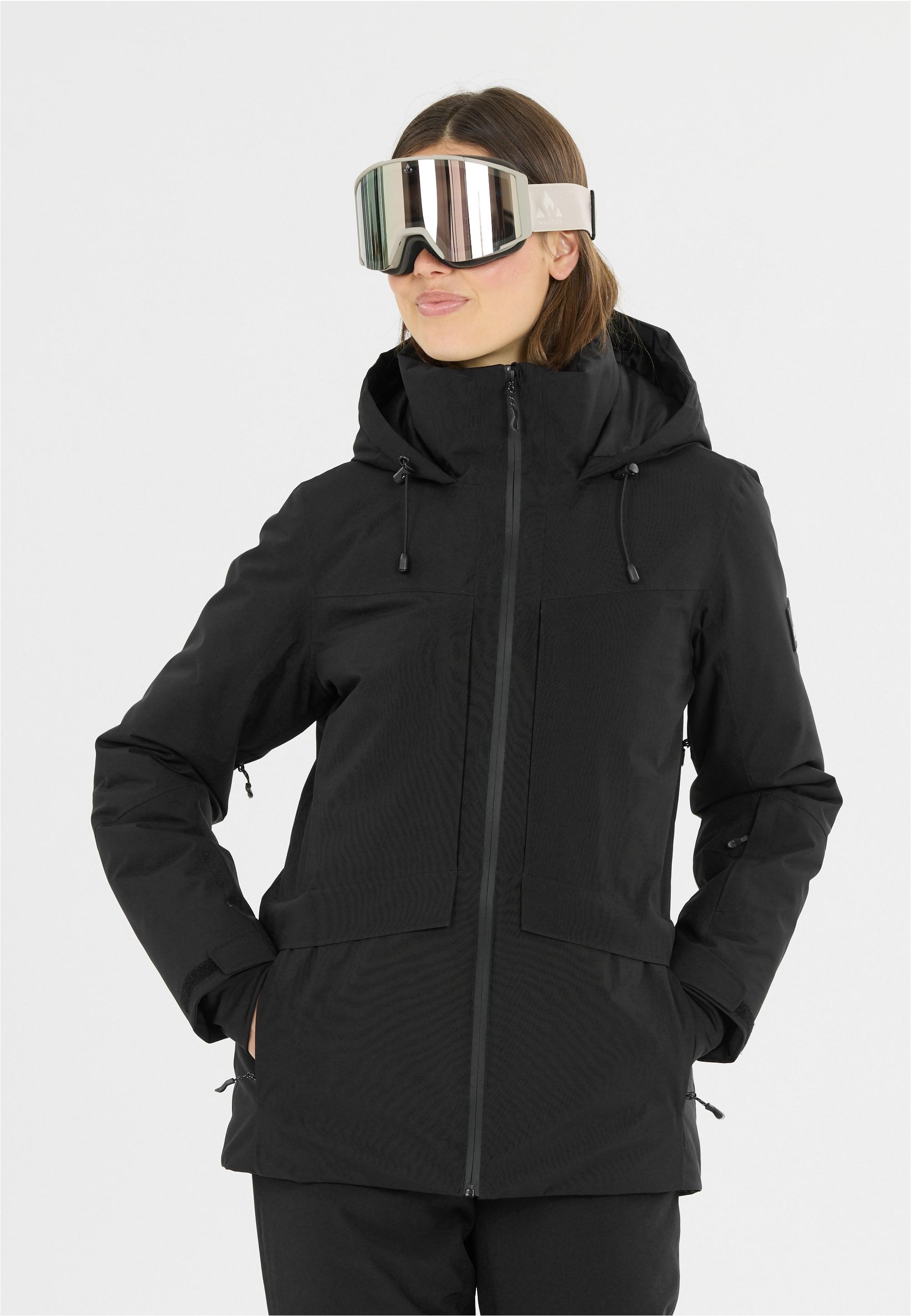 Skijacke WHISTLER "Kingland", Damen, Gr. 44, schwarz, 100% Polyester, mehrfarbig, normal, ohne Ausschnitt, Jacken Skijacke, in atmungsaktiver