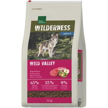 REAL NATURE WILDERNESS Trockenfutter Hund, Adult, Wild Valley, Rind mit Pferd 2x12 kg
