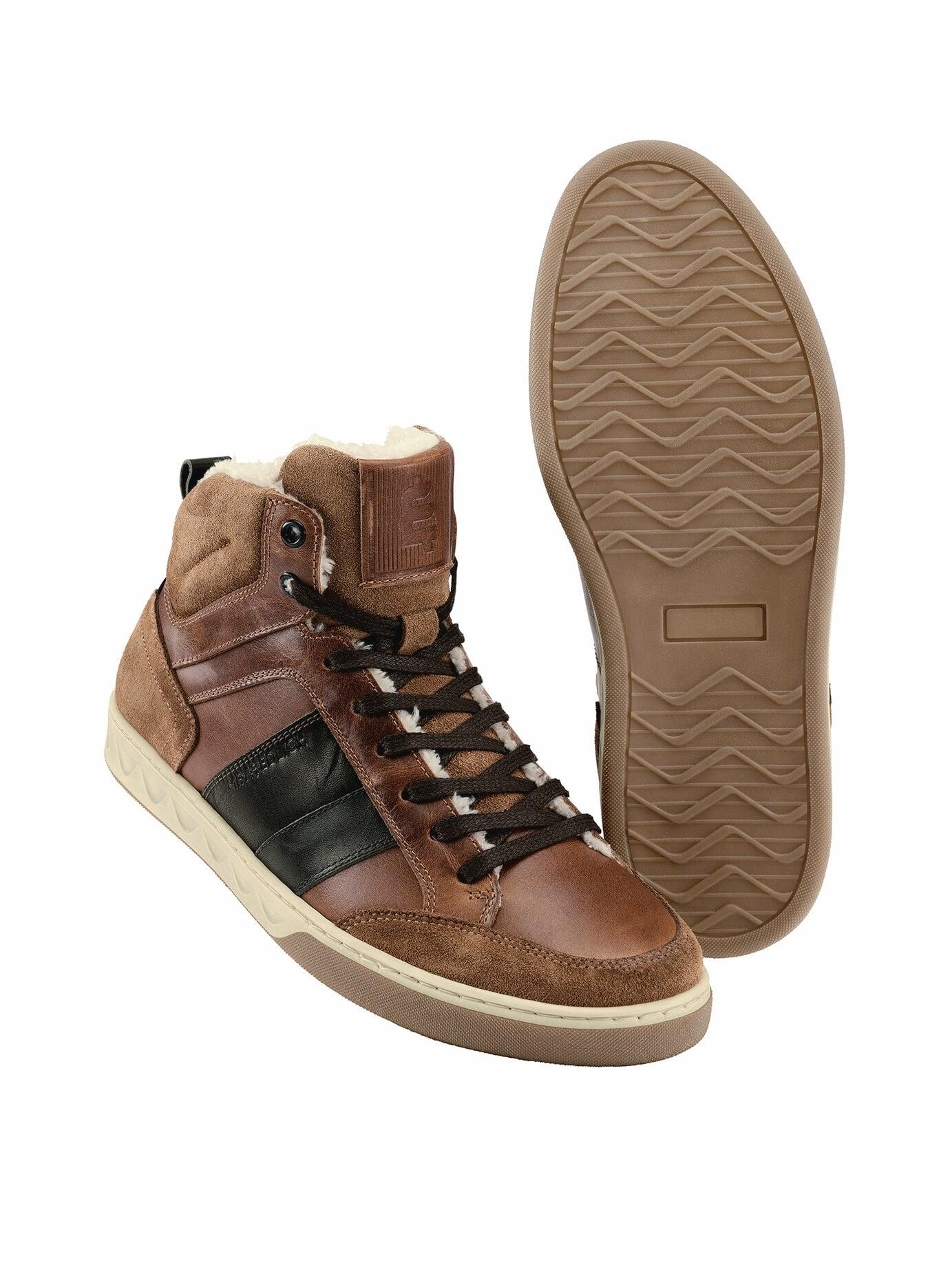 Mey & Edlich Herren Komm-schon-Boot Braun Rindleder mit Velours