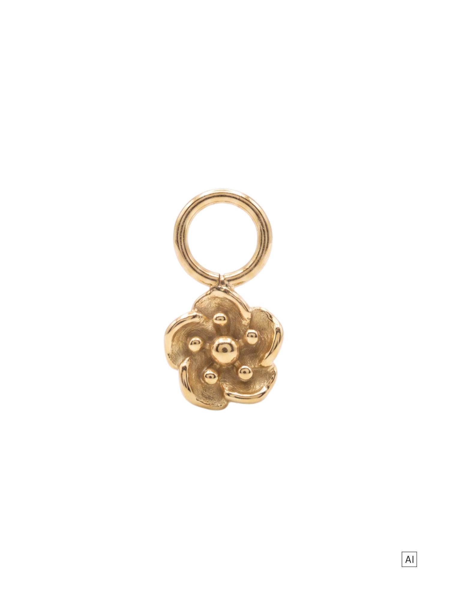 PURELEI Mohnblume Ohrring-Charm 
- Geburtsblume August