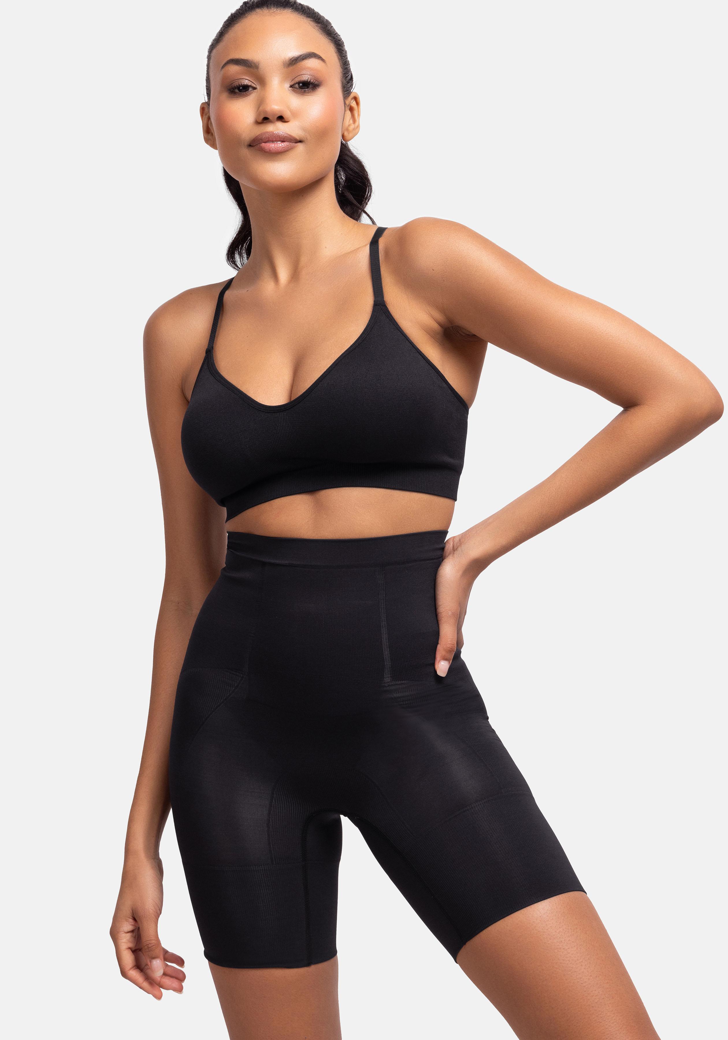 Shapingpants DORINA "Absolute Sculpt", Damen, Gr. S, schwarz, Obermaterial: 84% Polyamid, 16% Elasthan, unifarben, figurbetont, Unterhosen, mit