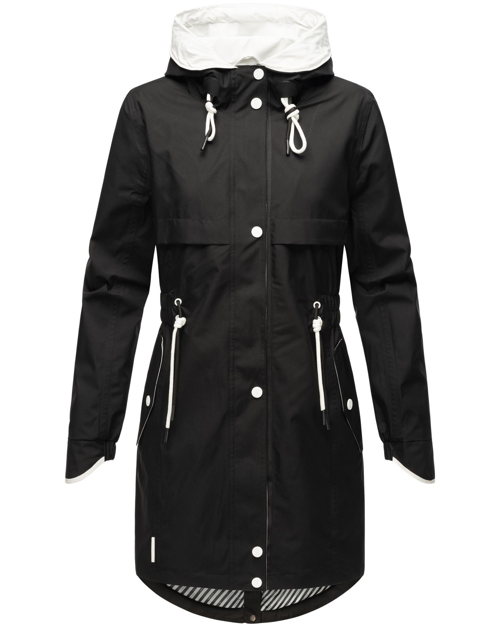 Kurzmantel NAVAHOO "Xankaa", Damen, Gr. M (38), schwarz, Obermaterial: 100% Polyester. Futter: 100% Polyester, figurumspielend ca. Mitte Oberschenkel,