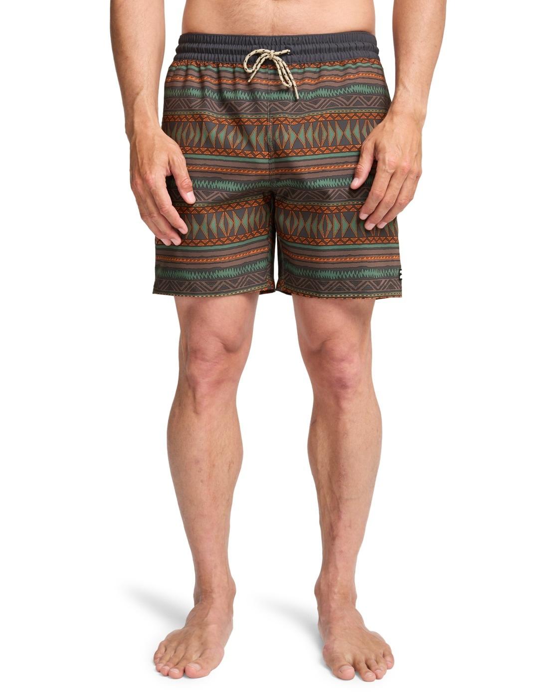 Boardshorts BILLABONG "Sundays Layback", Herren, Gr. XXL, Normalgrößen, braun (charcoal grau), Obermaterial: 92% Polyester, 8% Elasthan., Hosen