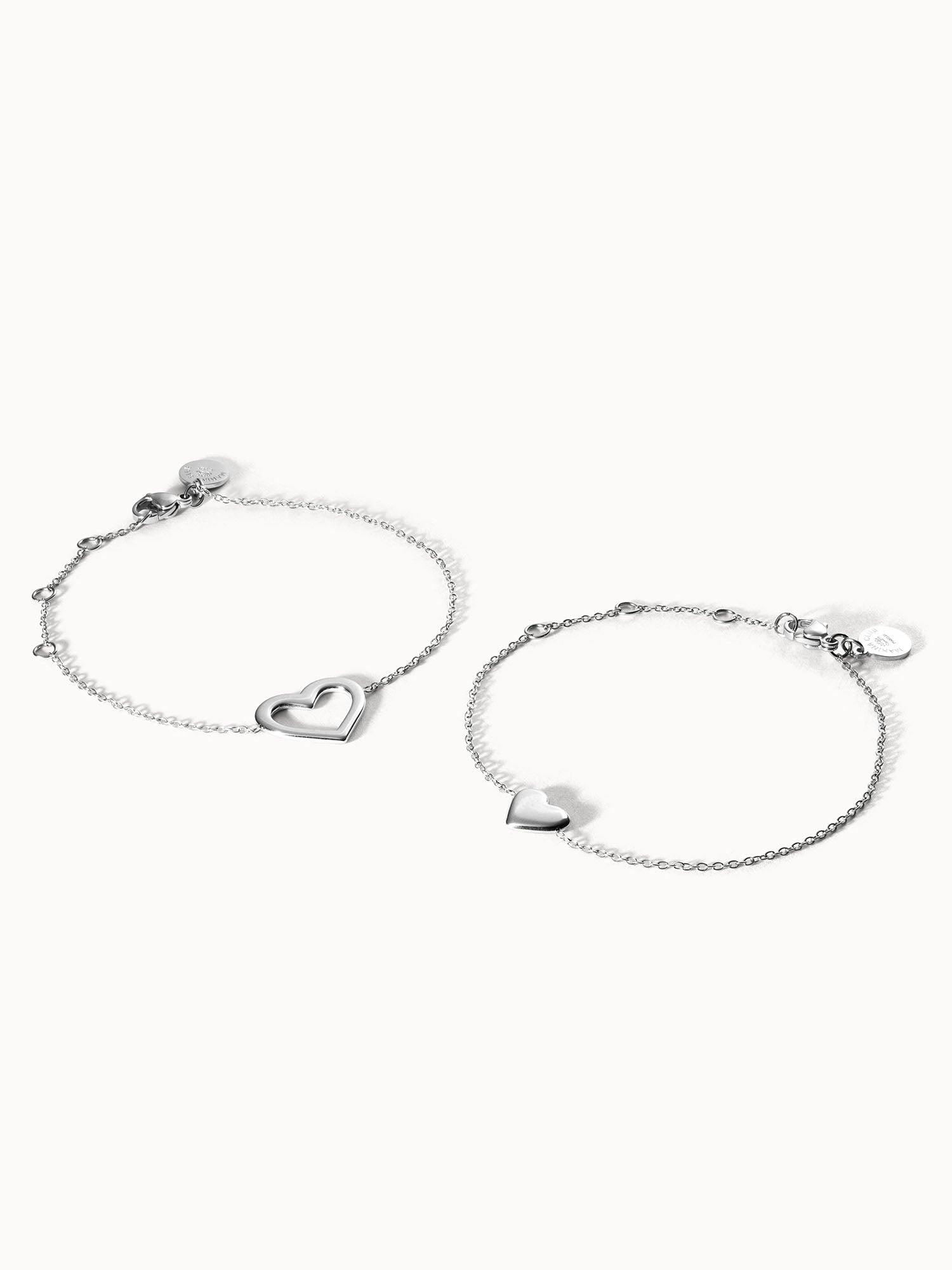 PURELEI Radiant Love Armband Set, verstellbare Länge