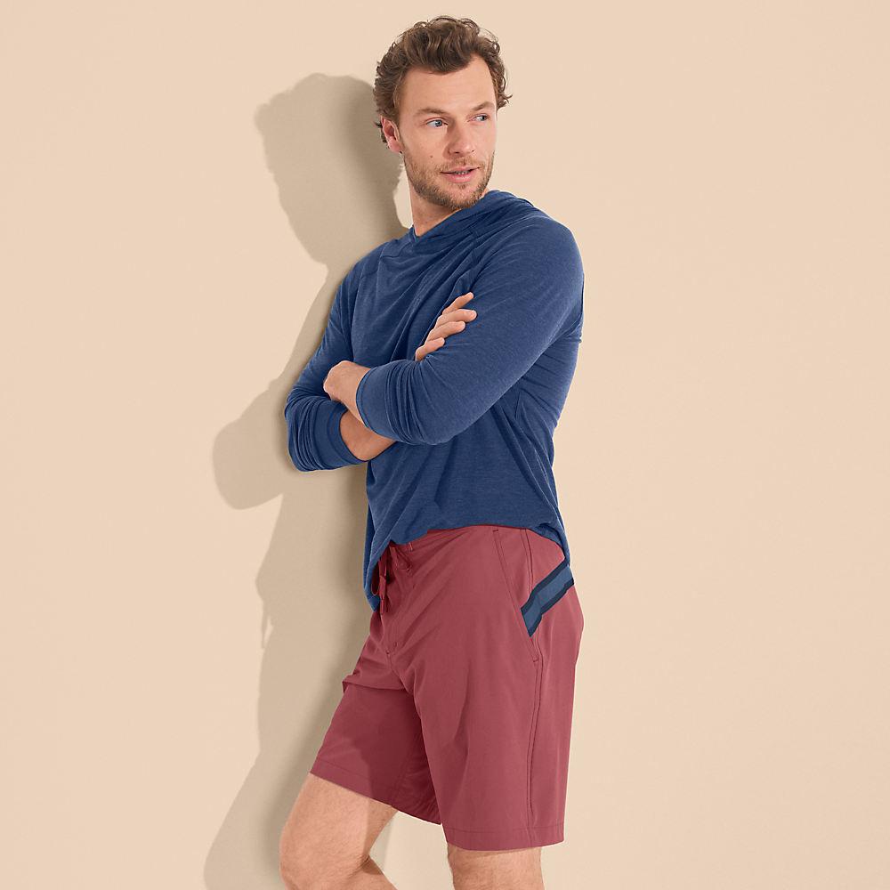 Schnelltrocknende Boardshorts für Herren, Herren, size: regular, Braun, Elasthan/Polyester-Mischung, by Lands' End