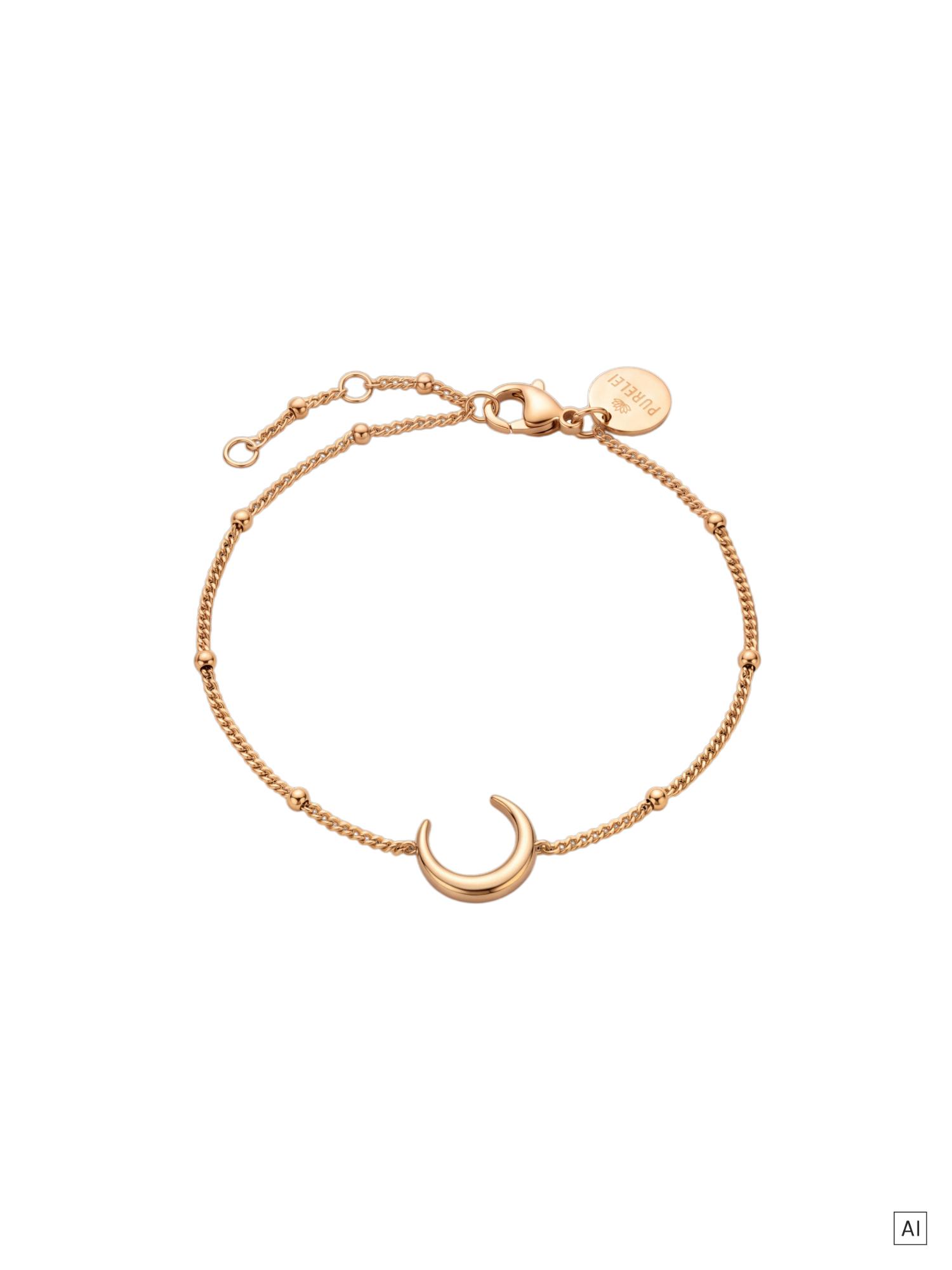 PURELEI Moon Armband, verstellbare Länge