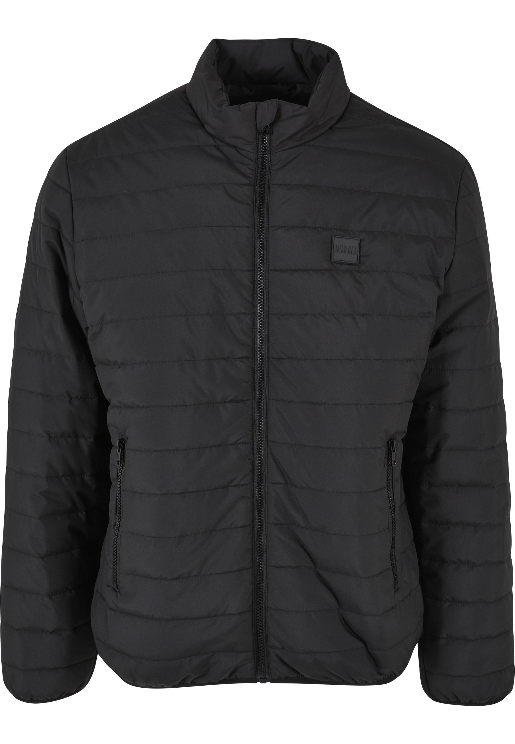 Funktionsmantel URBAN CLASSICS "Urban Classics Herren Light Bubble Jacket", Herren, Gr. L, schwarz, 100% Polyester, Mäntel