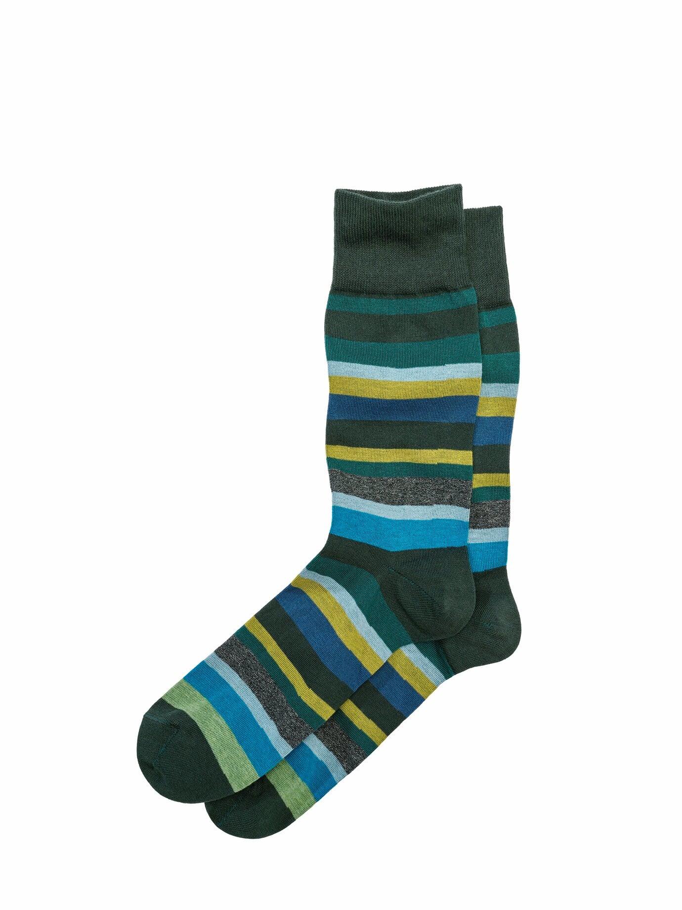 Corgi Herren Launeband-Socke Grün 75 % Baumwolle, 25 % Polyamid