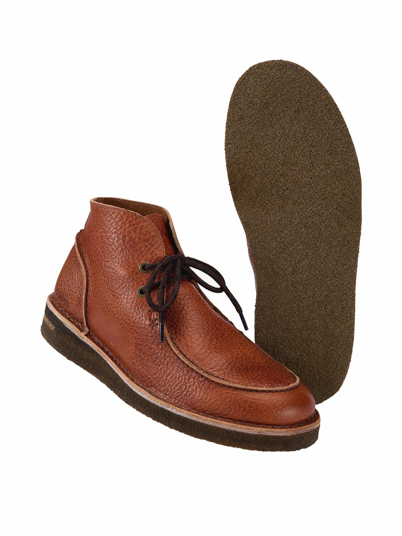 Oswen Herren Boot Pebble Braun 100 % Rindleder