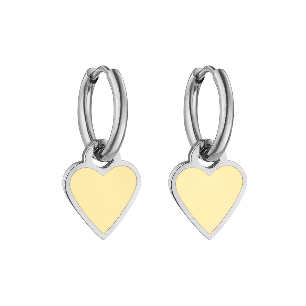 PURELEI Butter Yellow Heart Ohrringe