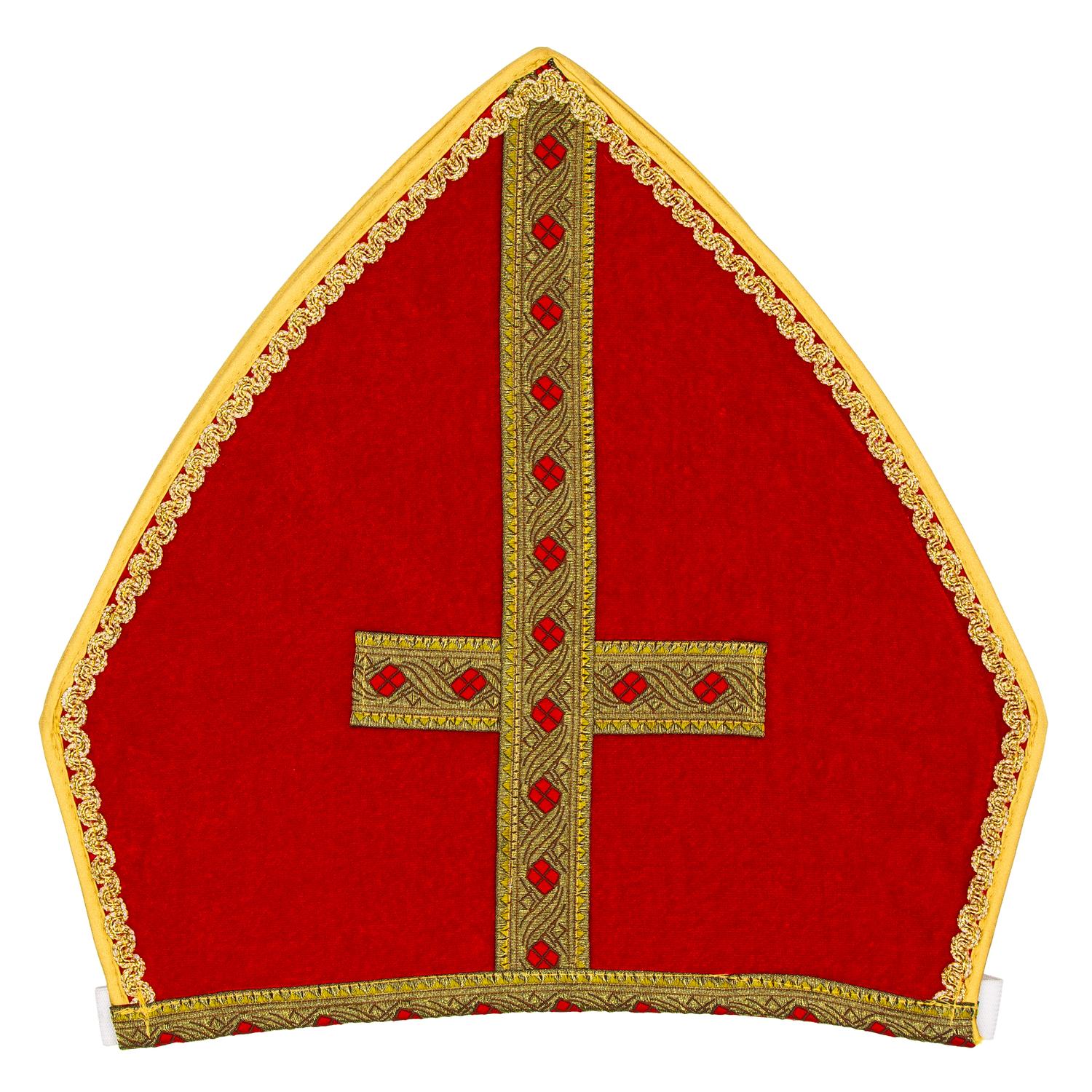 Mitra "Bischof", rot