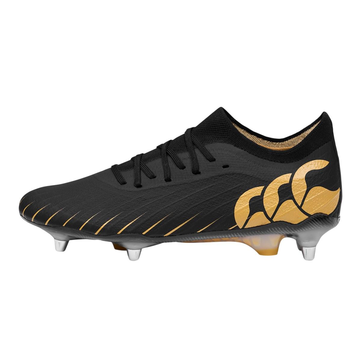 Canterbury Heren Speed Falcon Team Zachte Grond Voetbalschoenen (Zwart/Goud)