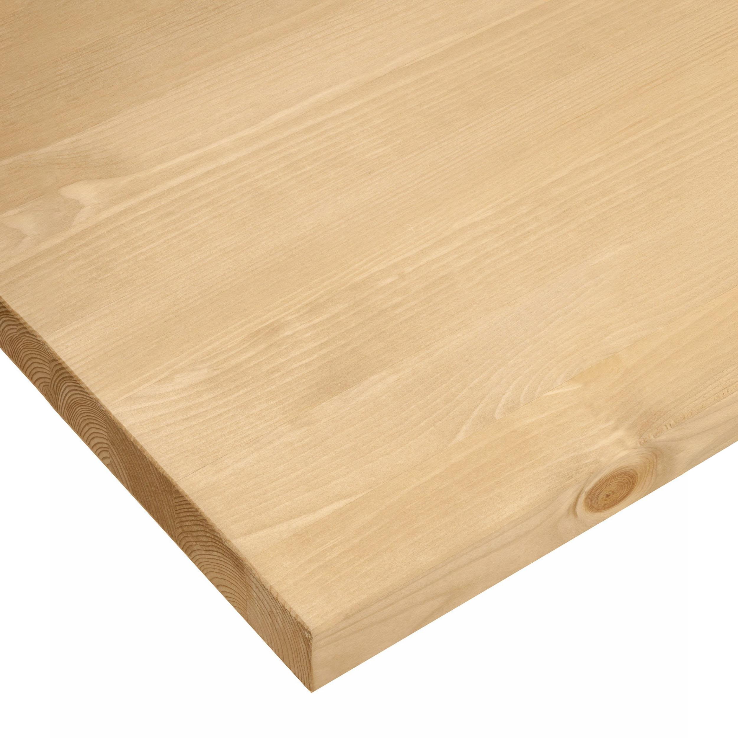 Arbeitsplatte HOME AFFAIRE "Oslo", beige (natur gebeizt, gewachst), B:200cm H:3,5cm T:60cm, Massivholz, Tischplatten