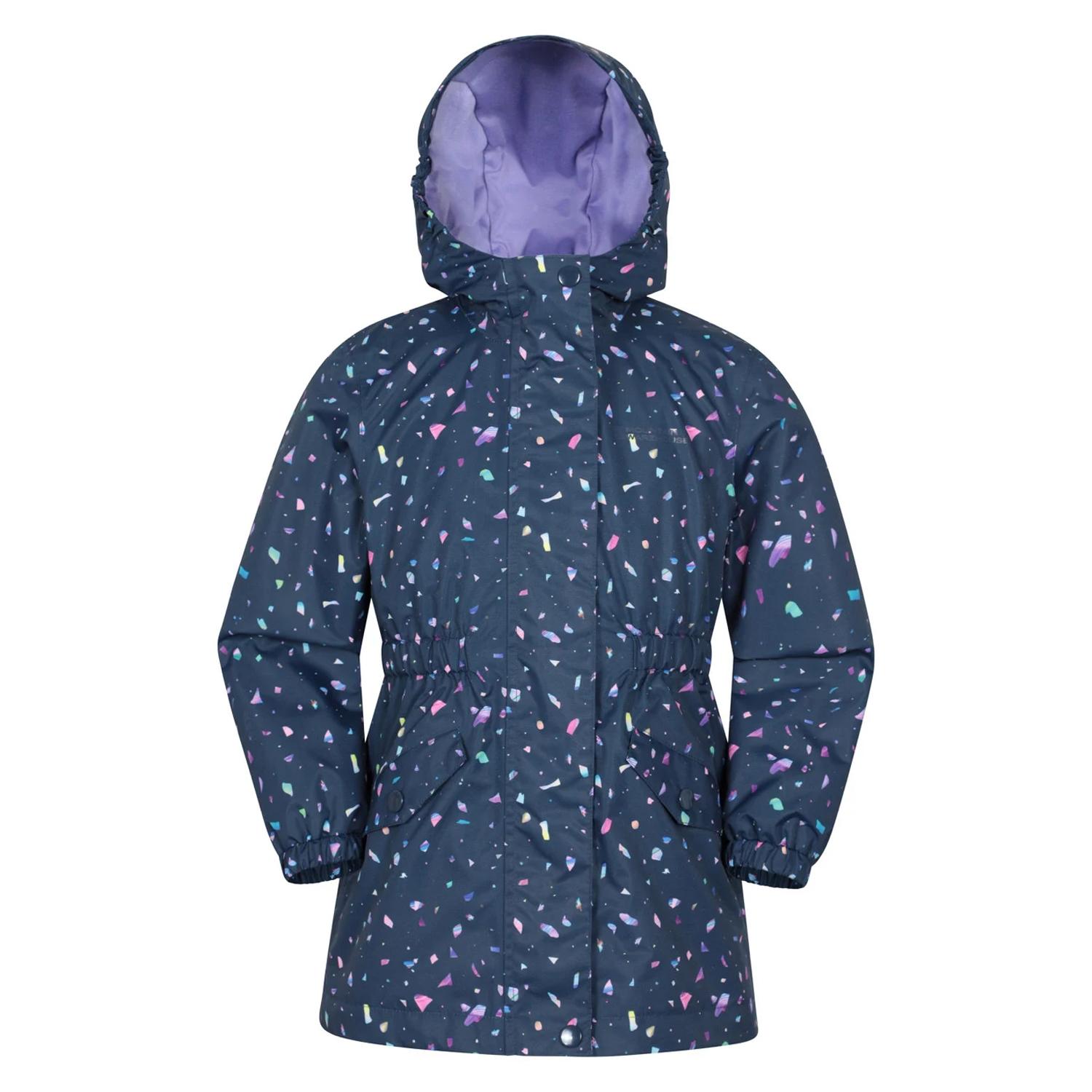 Mountain Warehouse Kinderen Dale Eenhoorn Lichtgewicht Waterdichte Jas (Navy)