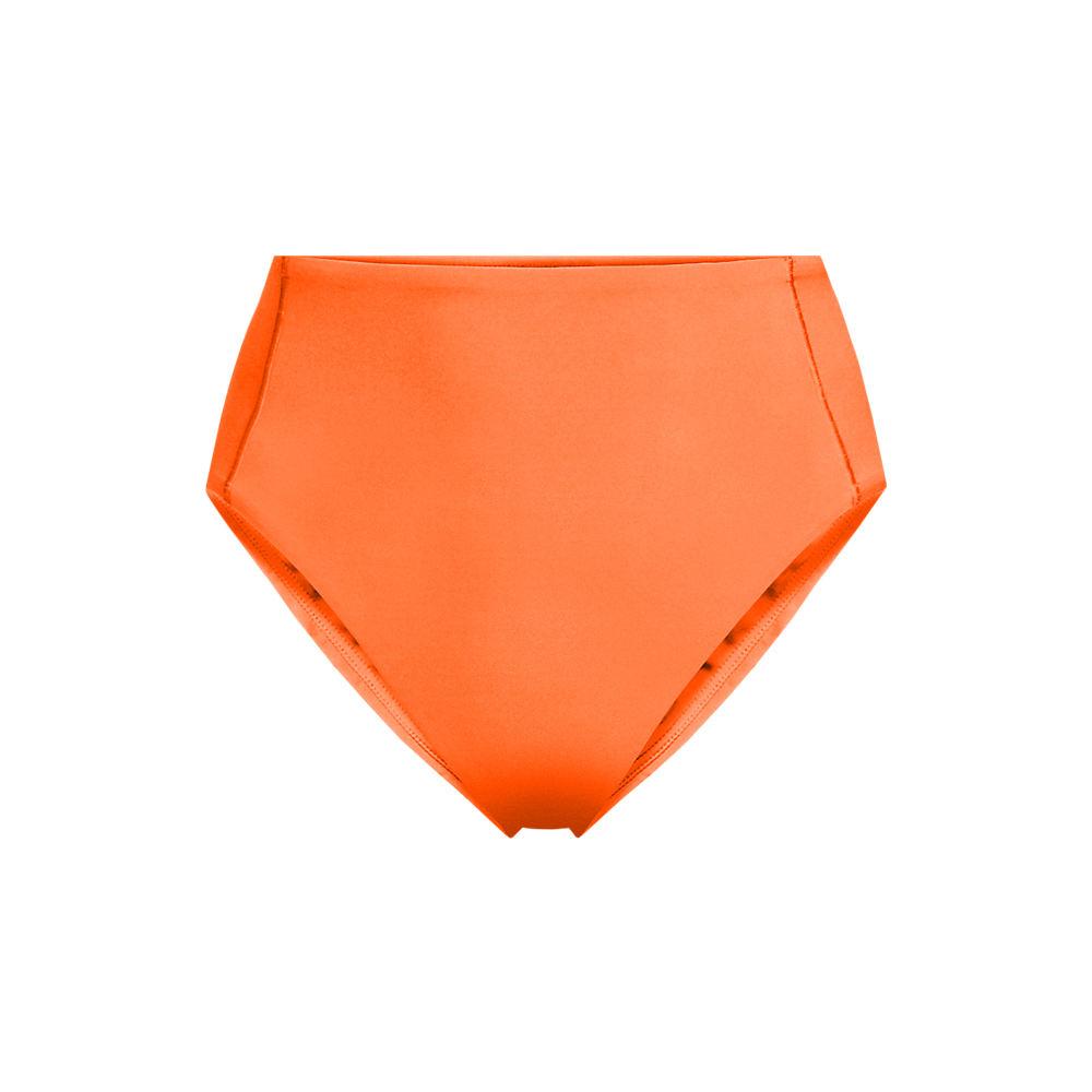 Komfort-Bikinihose mit hohem Beinausschnitt, High Waist für Damen, Damen, size: regular, Orange, by Lands' End