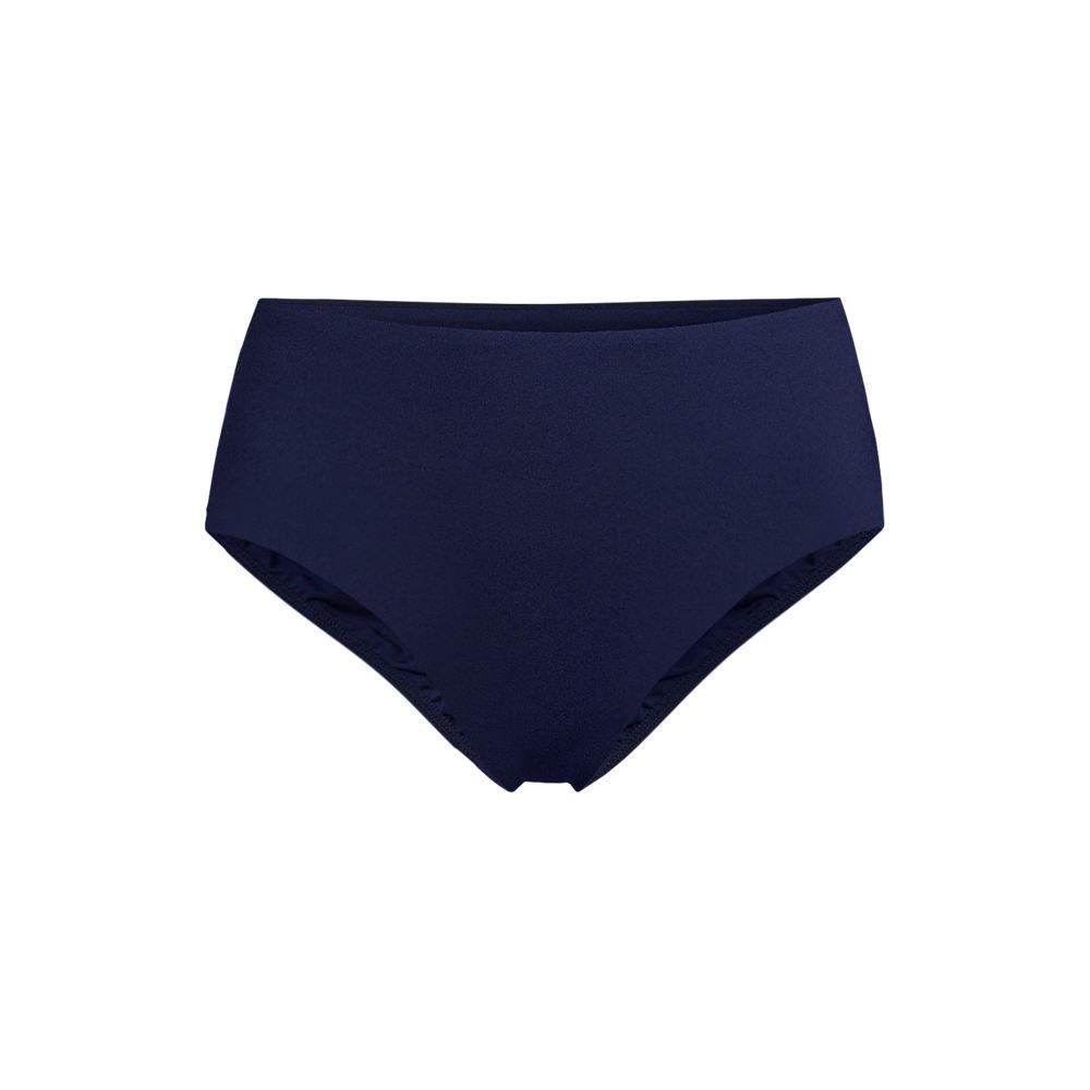 Bikinihose, Mid Waist für Damen in Plus-Größe, Damen, size: plus, Blau, Elasthan/Nylon-Mischung, by Lands' End
