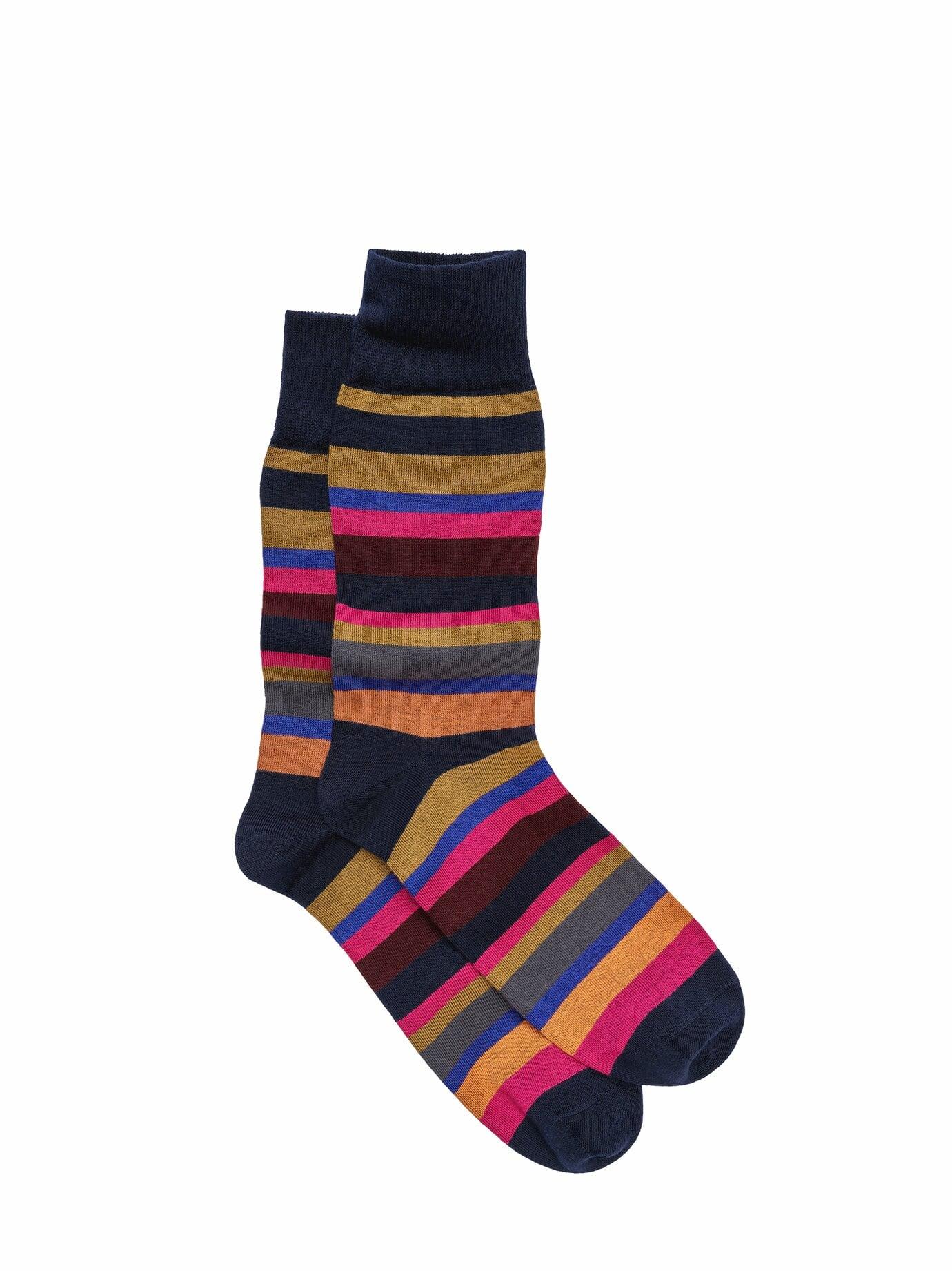 Corgi Herren Launeband-Socke Blau 75 % Baumwolle, 25 % Polyamid