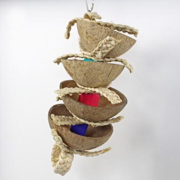 HappyBird Treatspielzeug Coconut Kabob Bird Toy