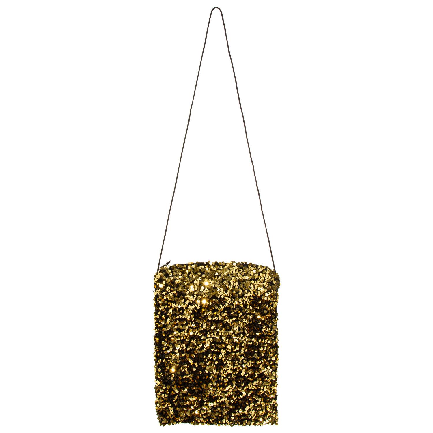 Tasche "Pailletten", gold