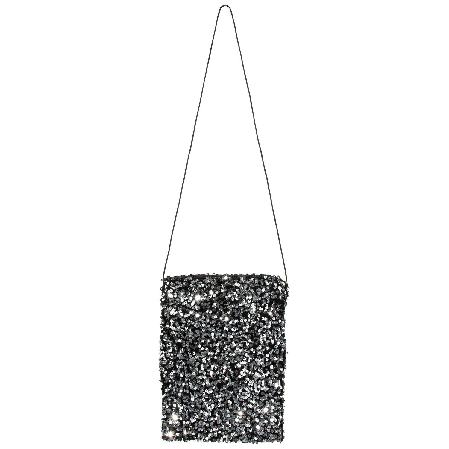 Tasche "Pailletten", silber