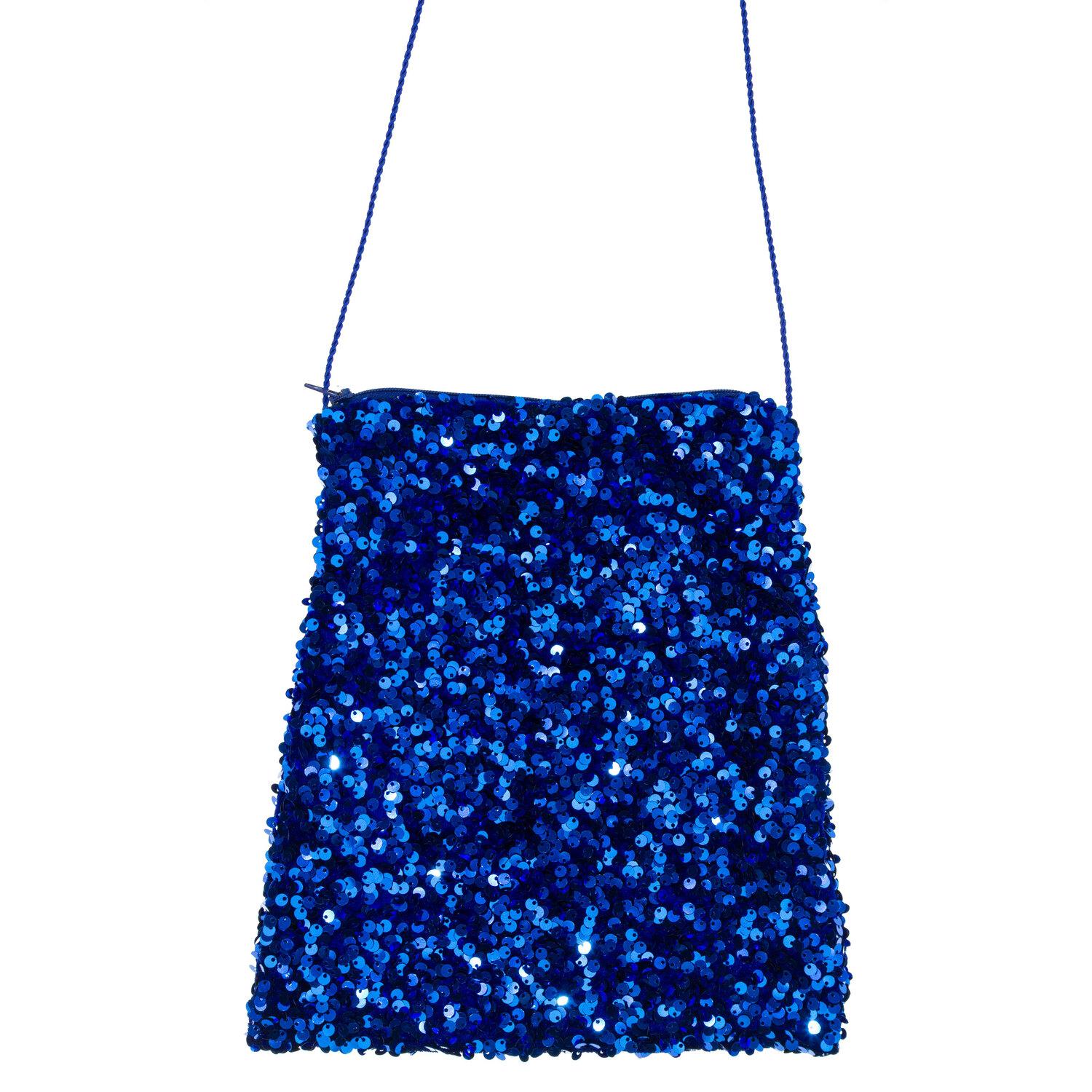 Tasche "Pailletten", blau