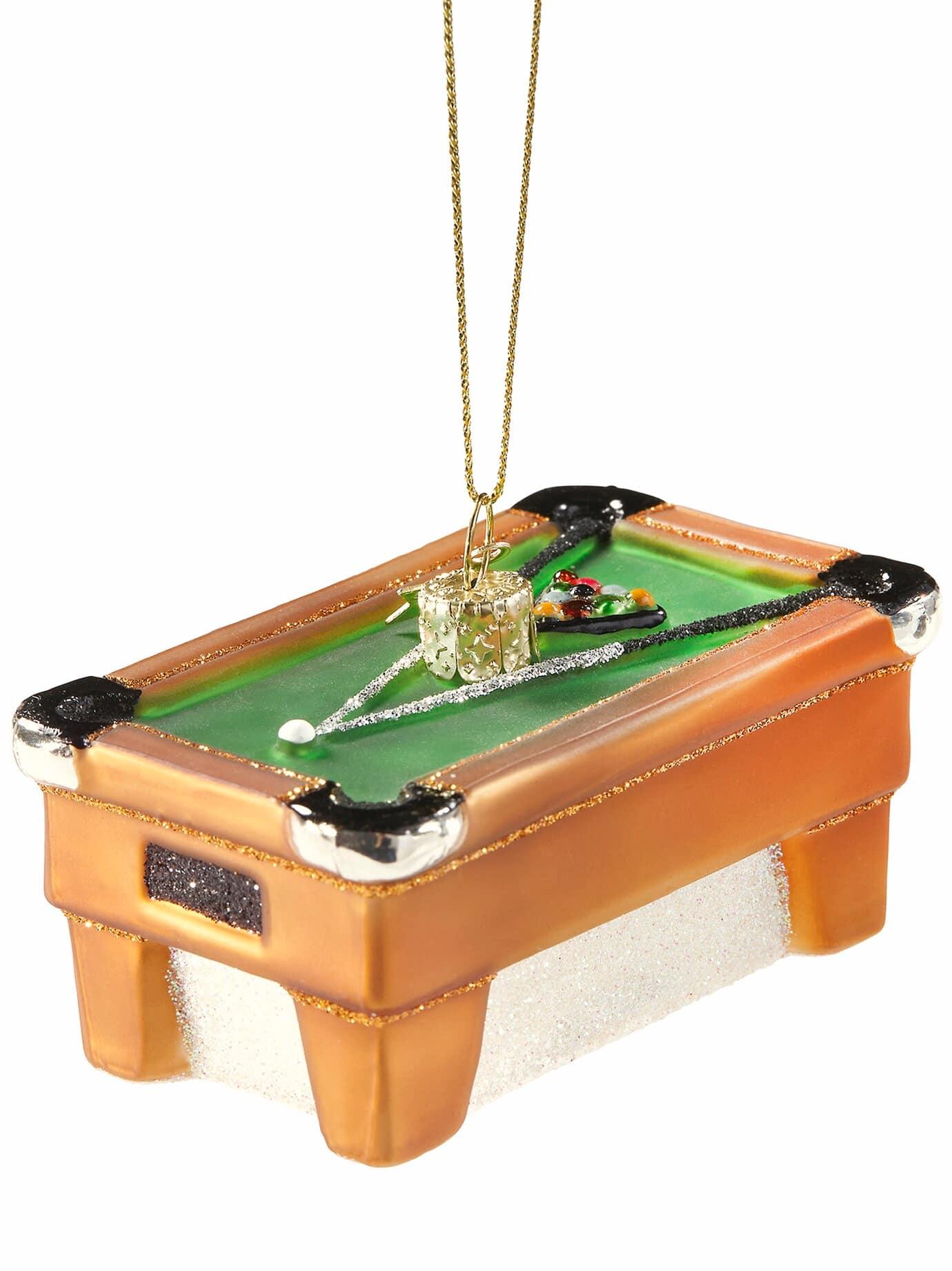 Vondels Herren Christbaum-Billardtisch Braun Glas (handbemalt)