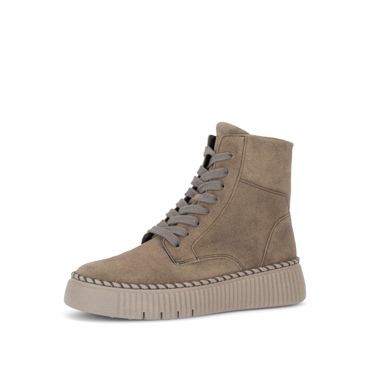 Schnürstiefelette GABOR "Schnürstiefelette", Damen, Gr. 35, beige (braun, beige, taupe), Schuhe Schnürstiefelette