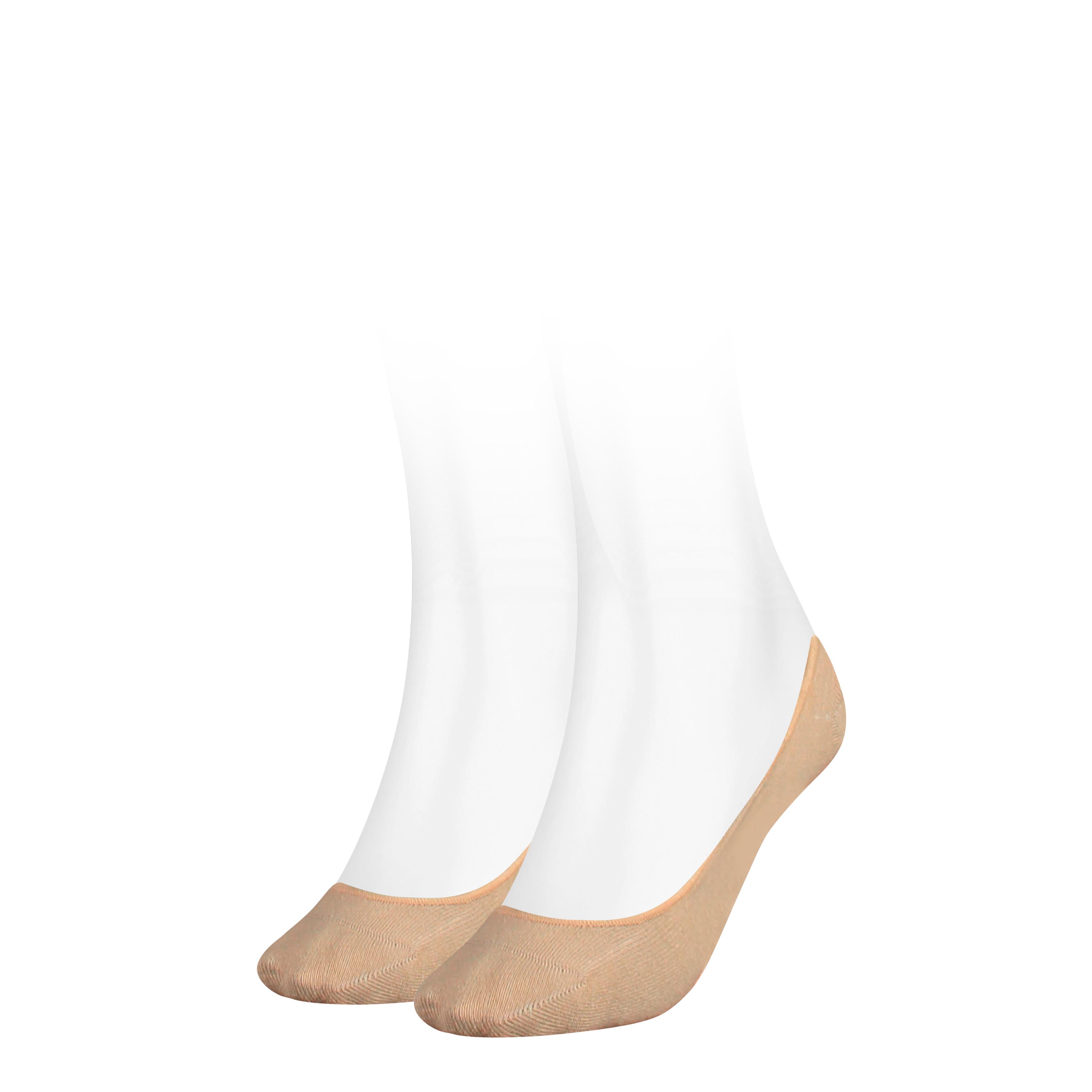 Tommy Hilfiger "TH WOMEN FOOTIE INVISIBLE 2P" 2 Paar, 2 Paar tlg. mit flacher Zehennaht